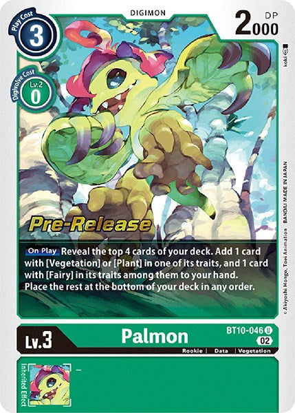 Palmon [BT10-046] [Xros Encounter Pre-Release Cards] | Enigma On Main