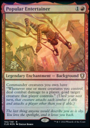 Popular Entertainer [Commander Legends: Battle for Baldur's Gate Prerelease Promos] | Enigma On Main