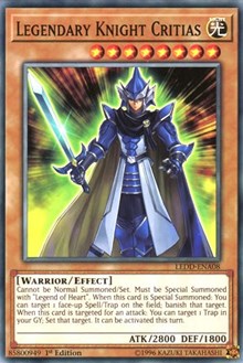 Legendary Knight Critias [Legendary Dragon Decks] [LEDD-ENA08] | Enigma On Main