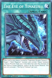 The Eye of Timaeus [Legendary Dragon Decks] [LEDD-ENA21] | Enigma On Main