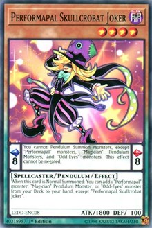 Performapal Skullcrobat Joker [Legendary Dragon Decks] [LEDD-ENC08] | Enigma On Main