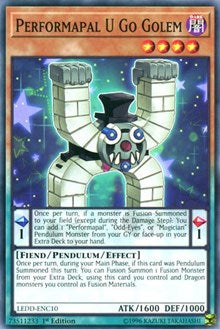 Performapal U Go Golem [Legendary Dragon Decks] [LEDD-ENC10] | Enigma On Main