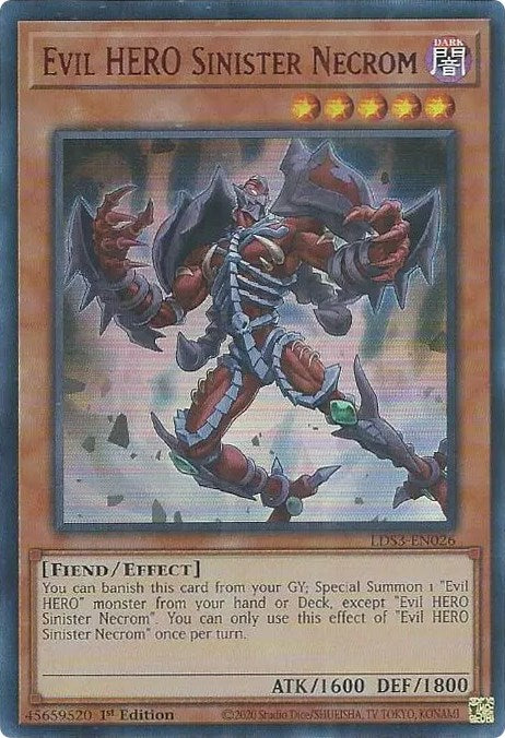 Evil HERO Sinister Necrom (Red) [LDS3-EN026] Ultra Rare | Enigma On Main