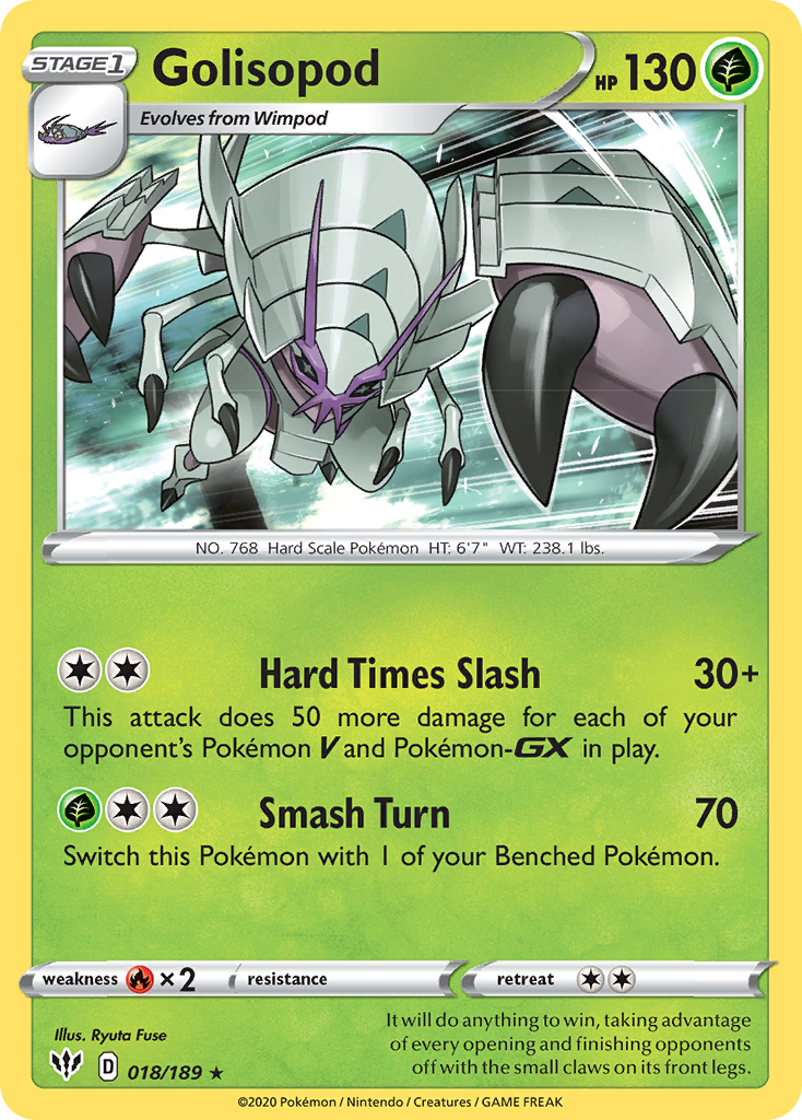 Golisopod (018/189) [Sword & Shield: Darkness Ablaze] | Enigma On Main