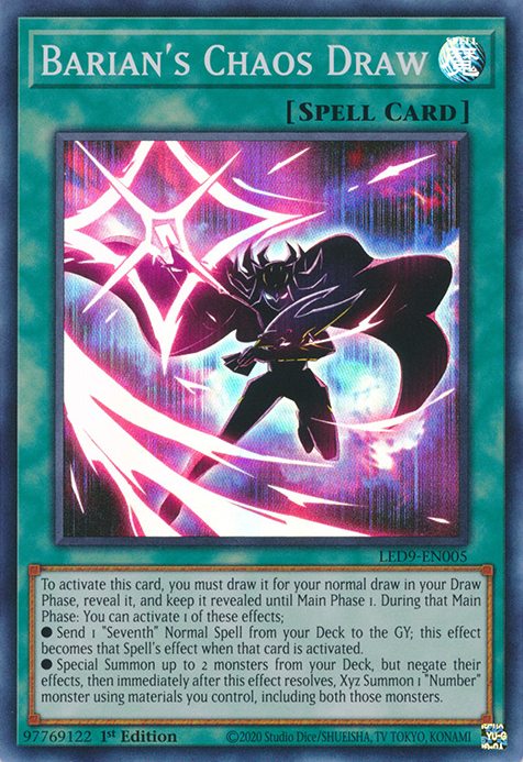 Barian's Chaos Draw [LED9-EN005] Super Rare | Enigma On Main