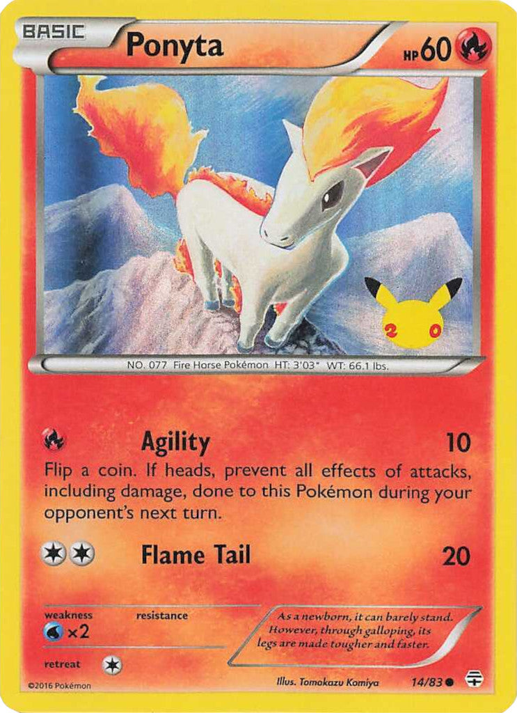 Ponyta (14/83) (20th Anniversary Stamp) [XY: Generations] | Enigma On Main