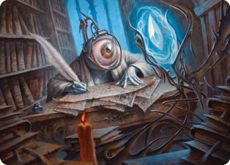 Unblinking Observer Art Card [Innistrad: Midnight Hunt Art Series] | Enigma On Main