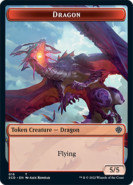 Dragon // Dragon Double-Sided Token [Starter Commander Decks] | Enigma On Main