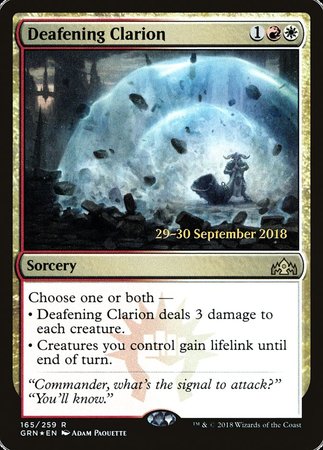 Deafening Clarion [Guilds of Ravnica Promos] | Enigma On Main