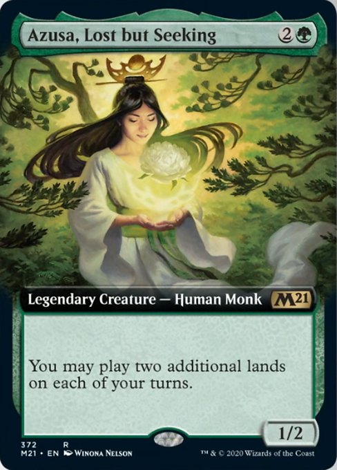 Azusa, Lost but Seeking (Extended Art) [Core Set 2021] | Enigma On Main