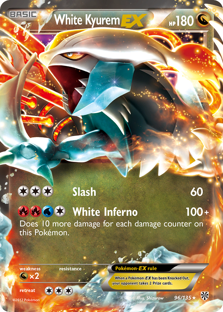 White Kyurem EX (96/135) [Black & White: Plasma Storm] | Enigma On Main