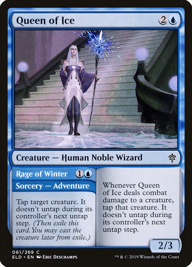 Queen of Ice // Rage of Winter [Throne of Eldraine] | Enigma On Main