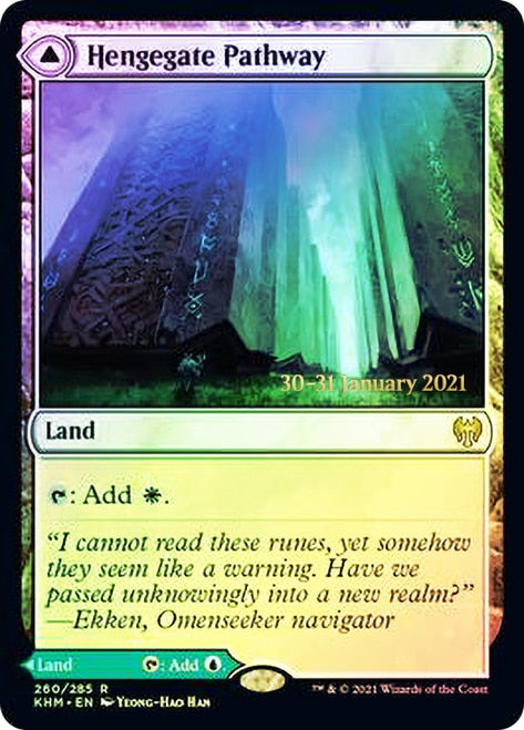 Hengegate Pathway // Mistgate Pathway  [Kaldheim Prerelease Promos] | Enigma On Main