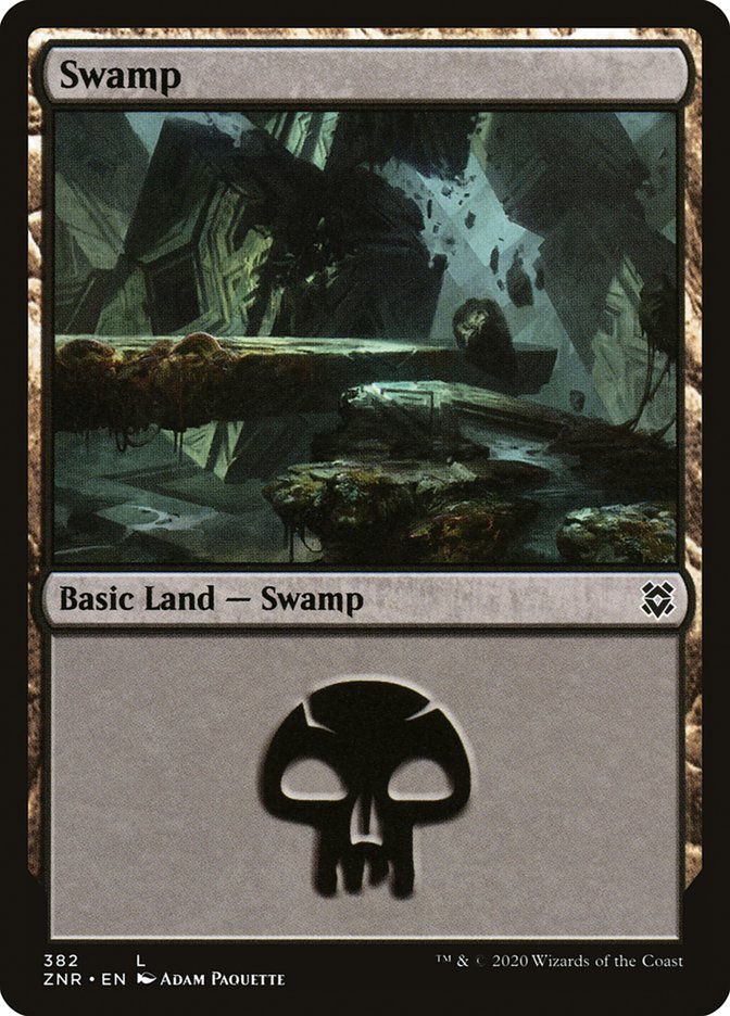 Swamp (382) [Zendikar Rising] | Enigma On Main