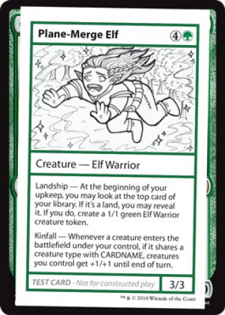 Plane-Merge Elf (2021 Edition) [Mystery Booster Playtest Cards] | Enigma On Main