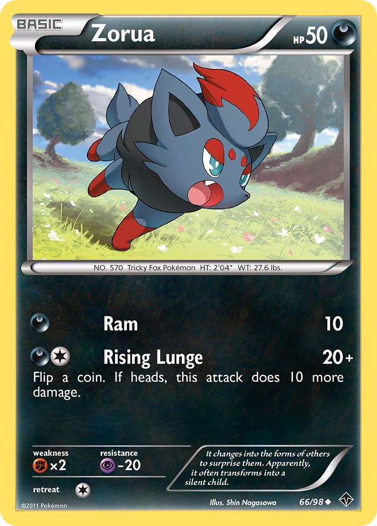 Zorua (66/98) [Black & White: Emerging Powers] | Enigma On Main