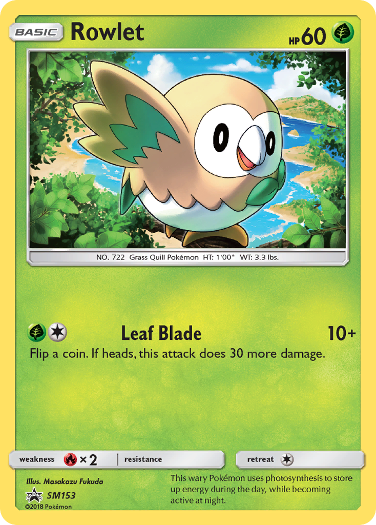 Rowlet (SM153) [Sun & Moon: Black Star Promos] | Enigma On Main