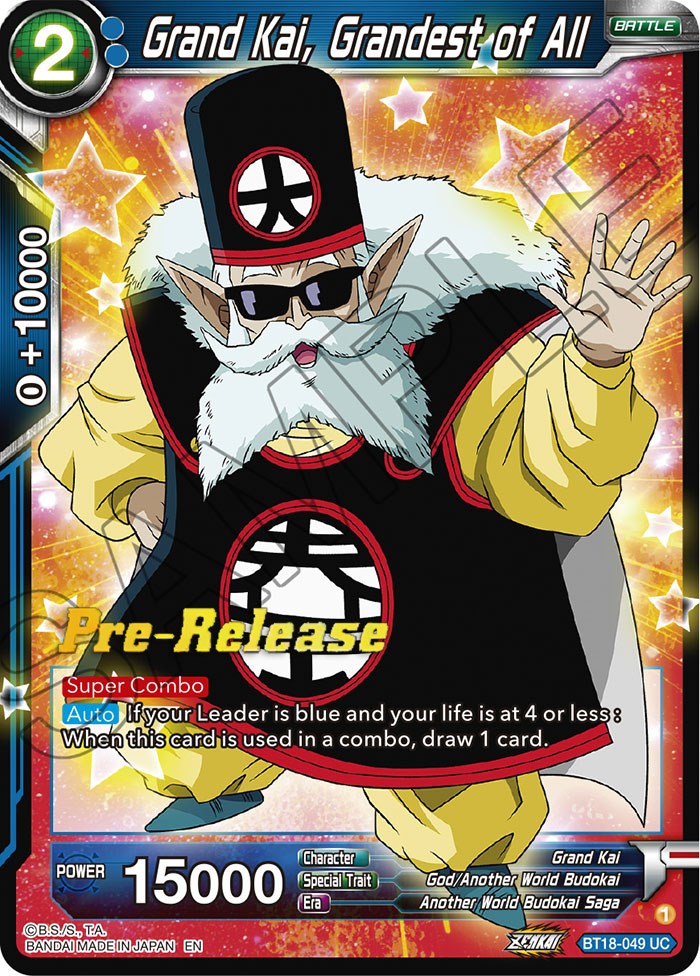 Grand Kai, Grandest of All (BT18-049) [Dawn of the Z-Legends Prerelease Promos] | Enigma On Main