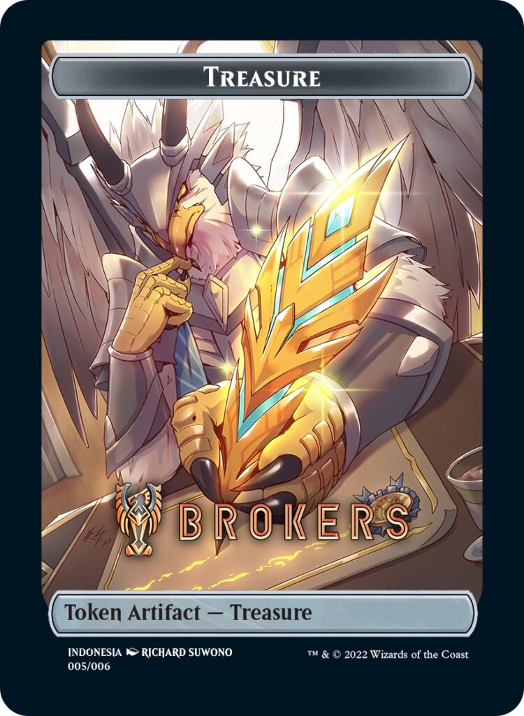 Treasure Token (Brokers) (Southeast Asia Artists) [Streets of New Capenna Tokens] | Enigma On Main