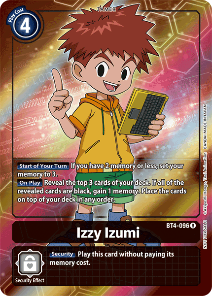 Izzy Izumi [BT4-096] (Buy-A-Box Promo) [Great Legend Promos] | Enigma On Main