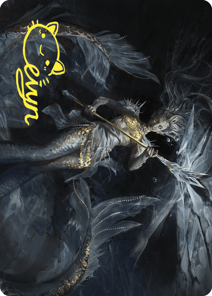 Sharae of Numbing Depths Art Card (Gold-Stamped Signature) [Wilds of Eldraine Art Series] | Enigma On Main