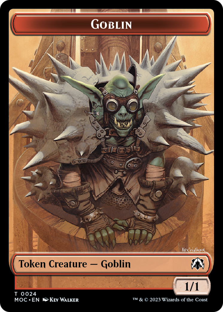 Goblin // Eldrazi Double-Sided Token [March of the Machine Commander Tokens] | Enigma On Main