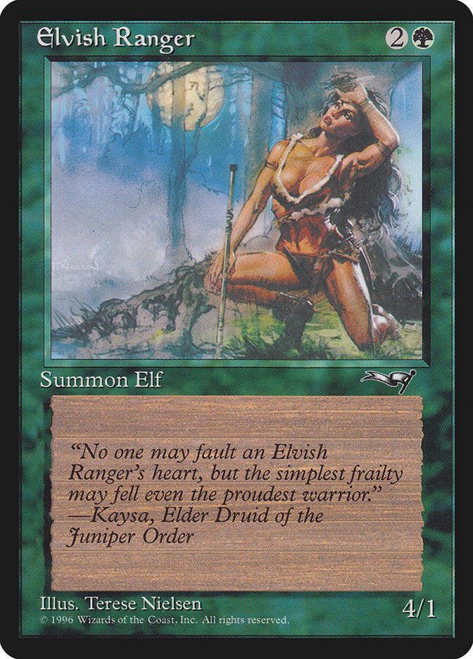 Elvish Ranger (Moon Background) [Alliances] | Enigma On Main