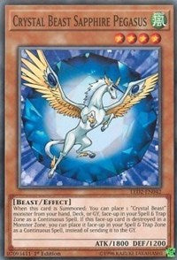 Crystal Beast Sapphire Pegasus [Legendary Duelists: Ancient Millennium] [LED2-EN042] | Enigma On Main