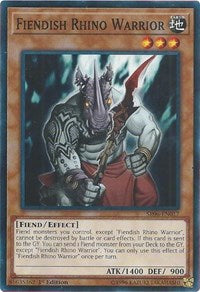 Fiendish Rhino Warrior [Structure Deck: Lair of Darkness] [SR06-EN017] | Enigma On Main