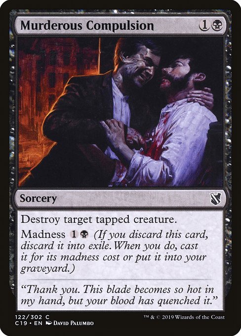 Murderous Compulsion [Commander 2019] | Enigma On Main