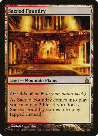 Sacred Foundry [Ravnica: City of Guilds] | Enigma On Main