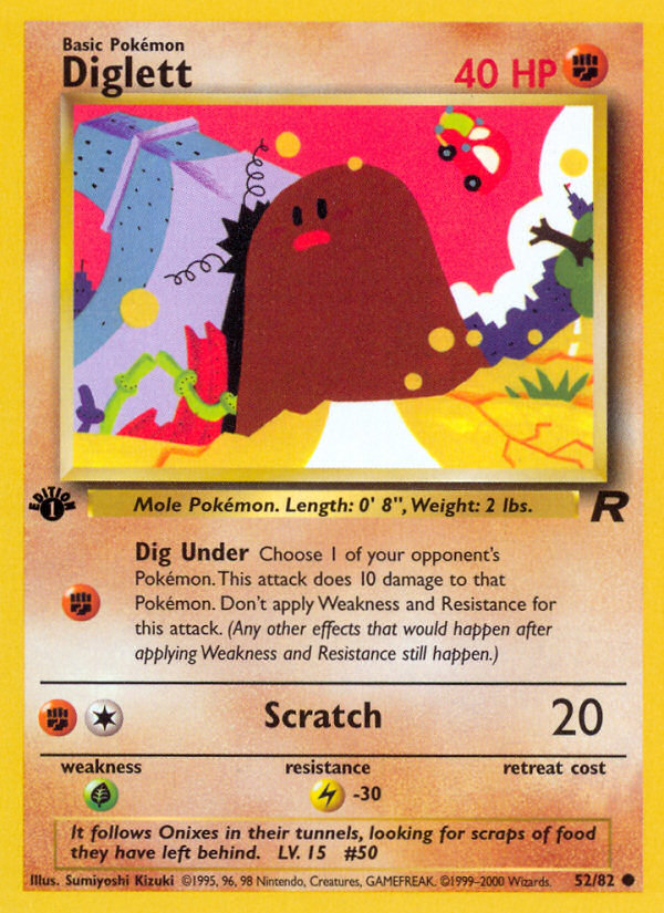 Diglett (52/82) [Team Rocket 1st Edition] | Enigma On Main