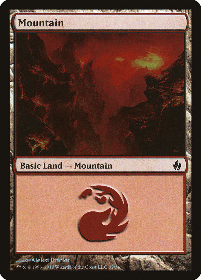 Mountain (32) [Premium Deck Series: Fire and Lightning] | Enigma On Main