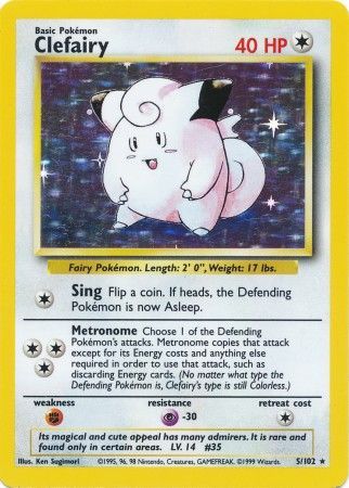 Clefairy (5/102) [Base Set Unlimited] | Enigma On Main