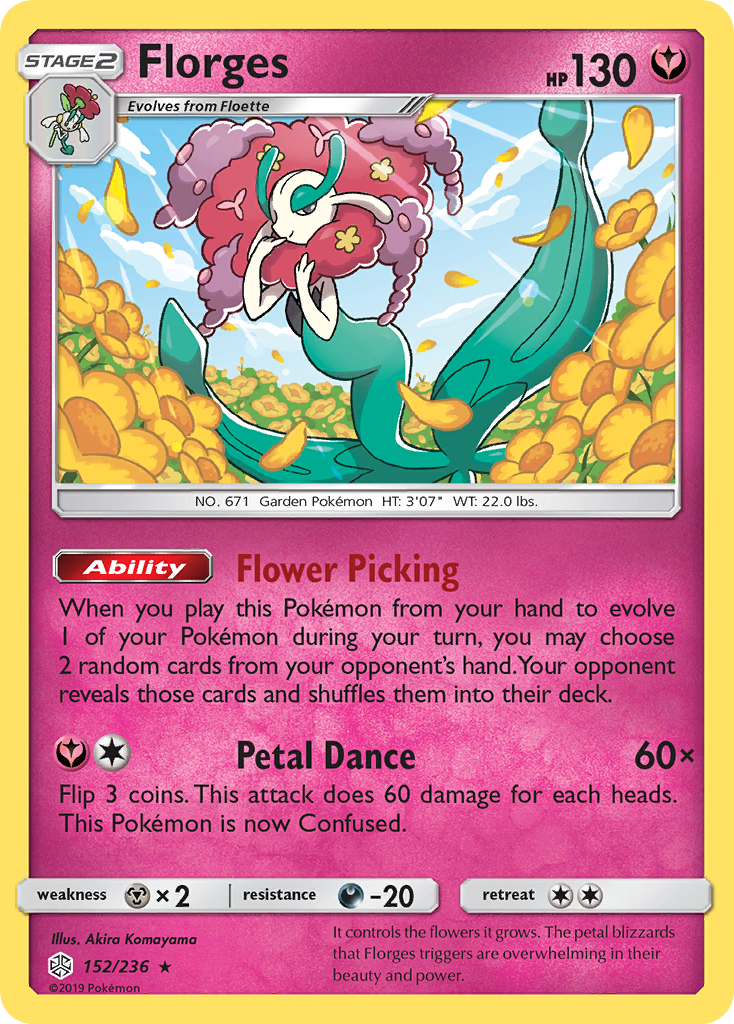 Florges (152/236) [Sun & Moon: Cosmic Eclipse] | Enigma On Main