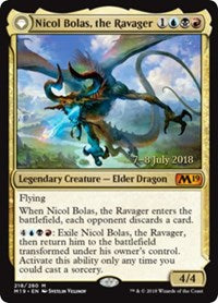 Nicol Bolas, the Ravager // Nicol Bolas, the Arisen [Core Set 2019 Promos] | Enigma On Main