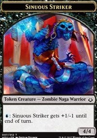 Sinuous Striker // Zombie Double-sided Token [Hour of Devastation Tokens] | Enigma On Main