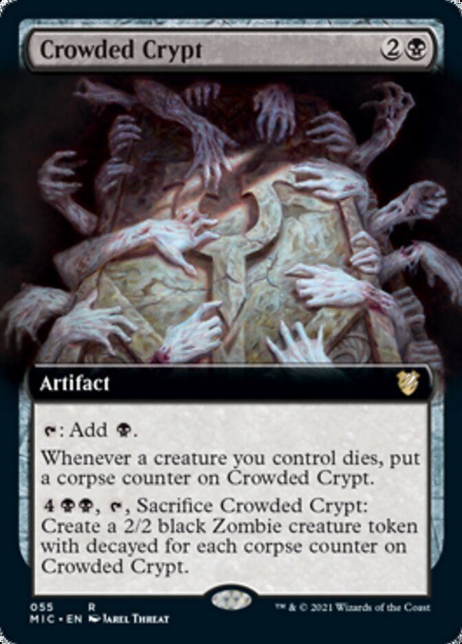 Crowded Crypt (Extended) [Innistrad: Midnight Hunt Commander] | Enigma On Main