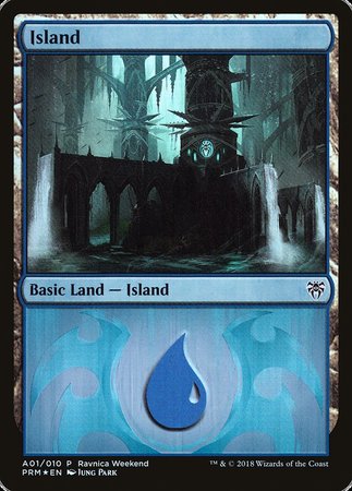 Island - Dimir (A01) [GRN Ravnica Weekend] | Enigma On Main