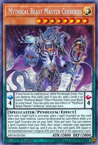 Mythical Beast Master Cerberus [2018 Mega-Tins Mega Pack] [MP18-EN185] | Enigma On Main