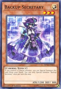 Backup Secretary [2018 Mega-Tins Mega Pack] [MP18-EN031] | Enigma On Main