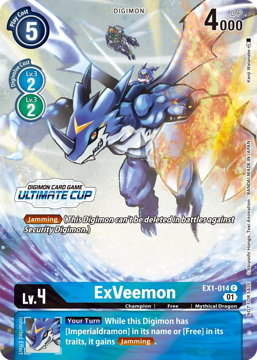 ExVeemon [EX1-014] (April Ultimate Cup 2022) [Classic Collection Promos] | Enigma On Main