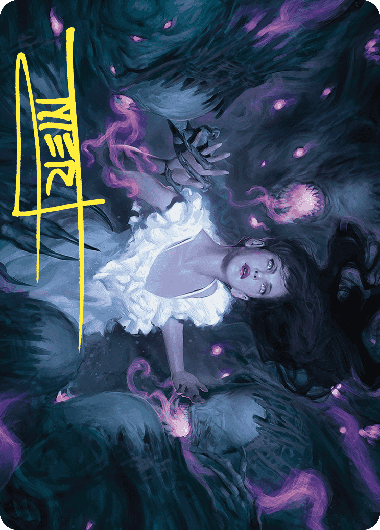 Neva, Stalked by Nightmares Art Card (Gold-Stamped Signature) [Wilds of Eldraine Art Series] | Enigma On Main