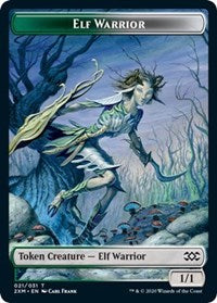 Elf Warrior // Plant Double-sided Token [Double Masters Tokens] | Enigma On Main