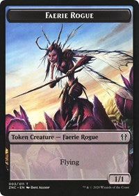 Faerie Rogue // Thopter Double-sided Token [Commander: Zendikar Rising Tokens] | Enigma On Main