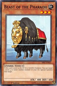 Beast of the Pharaoh [Structure Deck: Zombie Horde] [SR07-EN021] | Enigma On Main