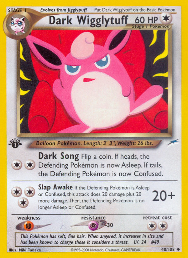 Dark Wigglytuff (40/105) [Neo Destiny 1st Edition] | Enigma On Main