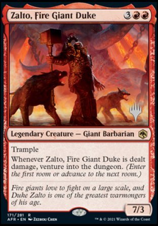 Zalto, Fire Giant Duke (Promo Pack) [Dungeons & Dragons: Adventures in the Forgotten Realms Promos] | Enigma On Main