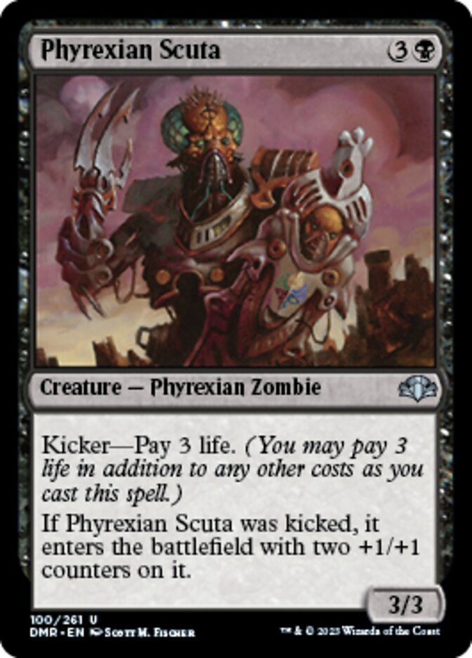 Phyrexian Scuta [Dominaria Remastered] | Enigma On Main