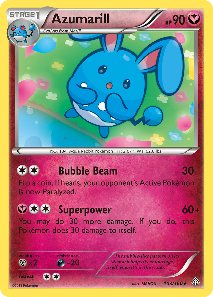 Azumarill (103/160) [XY: Primal Clash] | Enigma On Main